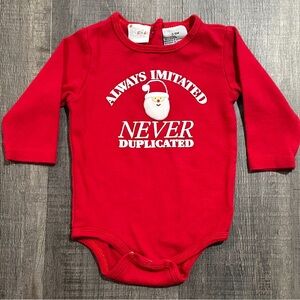 💞 Baby & Toddler Size 3-6 Months Santa Christmas Holiday Onesie Bodysuit